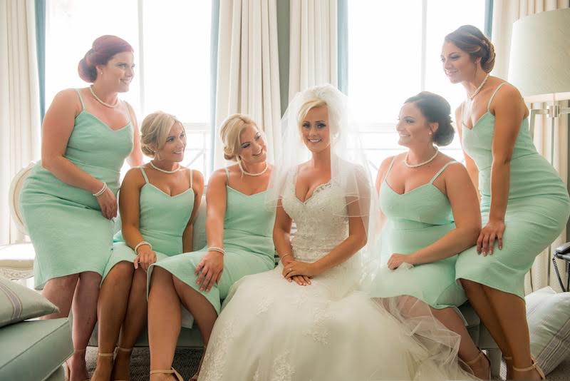 Image of Bride and her bridesmaids